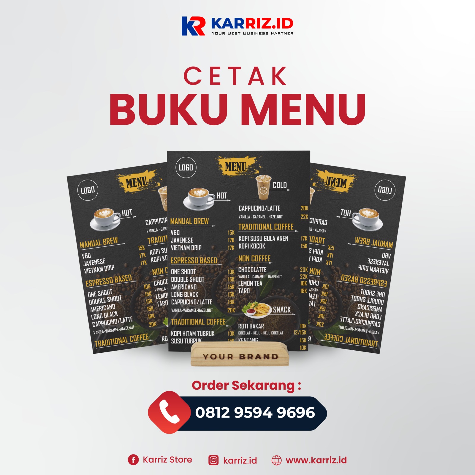 Cetak Harga Menu